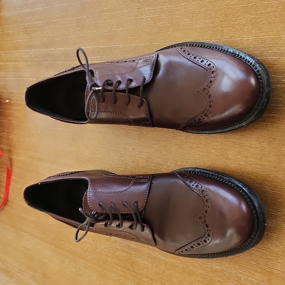 NEW LAVORAZIONE ARTIGIANA SUNDANCE LEATHER OXFORDS - Picture 1 of 16